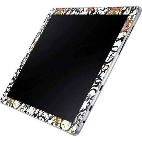 Disney Snow White Roses and Character Silhouette Galaxy Book 12in Skin